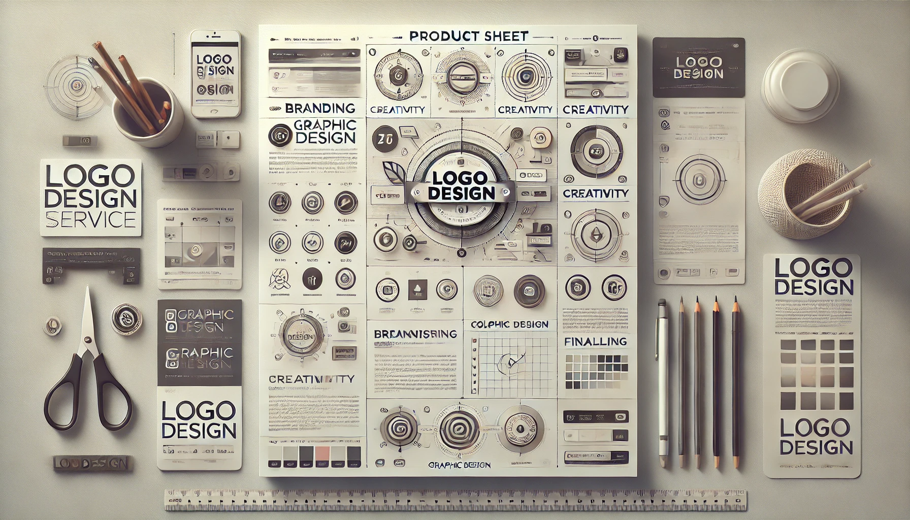 Produit : Création de Logos Personnalisés et Identité Visuelle